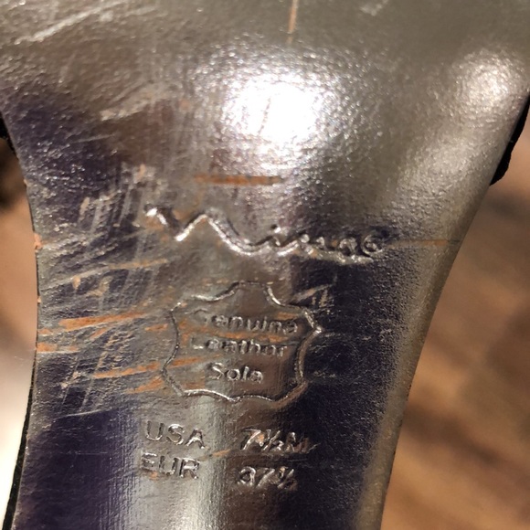 Nina | Black Faux Diamond Strappy Heels - Picture 9 of 9